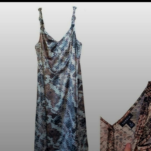 torrid Dresses & Skirts - Torrid Snake Print Dress - Brown and Gray